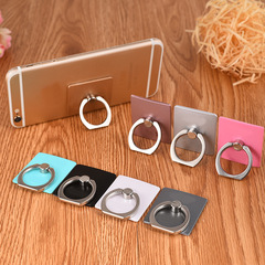 Creative lazy new square mobile phone ring buckle anti-fall square bracket mobile phone holder rotating gift printed logo