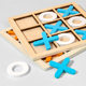 Cross-border Wooden XO Triple Tac Toy Jiugongge Sanzi Parent-Child Interactive Desktop Battle Game Chessboard