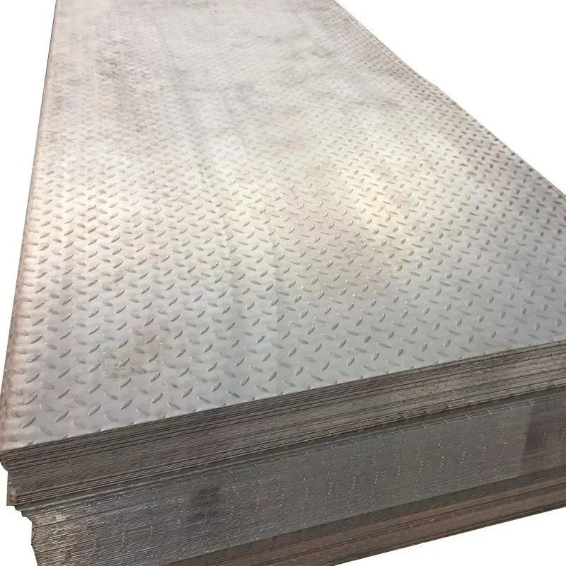 四川成都现货批发花纹钢板  Q235b花纹板 楼梯踏步板 扁豆花纹板