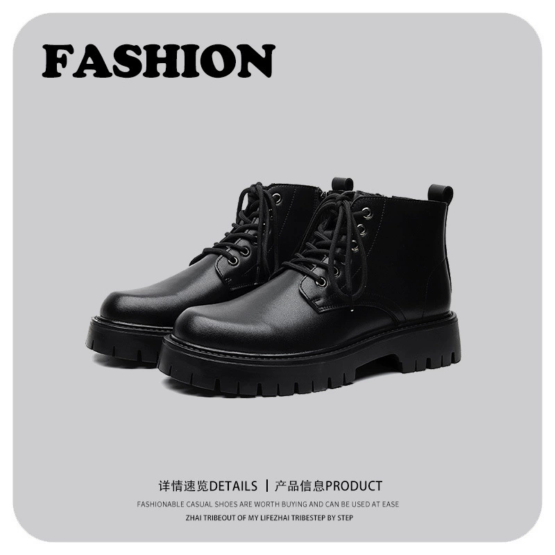 Модные мужские Ботинки Martin со средним верхом в Корейском стиле на открытом воздухе, новые летние молодежные модные ботинки челси, 2023