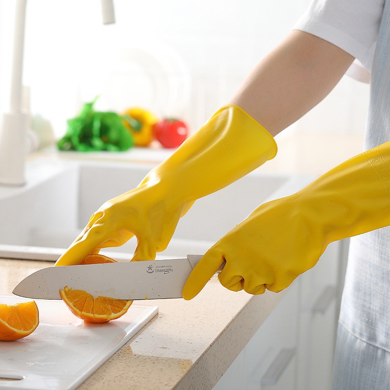 Guantes de lavado de platos de invierno de lana para hombres y mujeres impermeables duraderos y limpios guantes de lavandería y cocina al por mayor