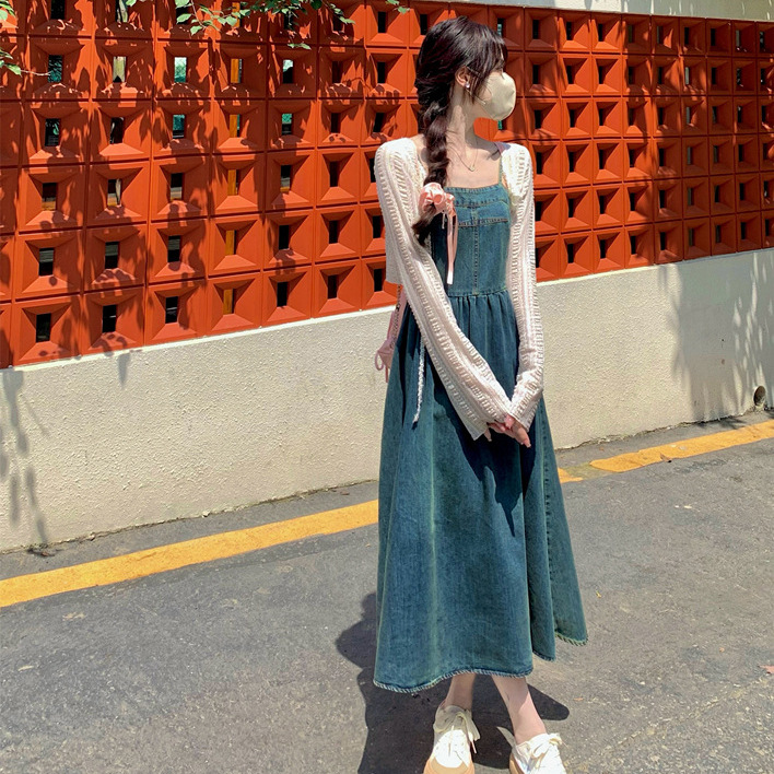 M-4XL 大きいサイズ カーディガン ワンピース