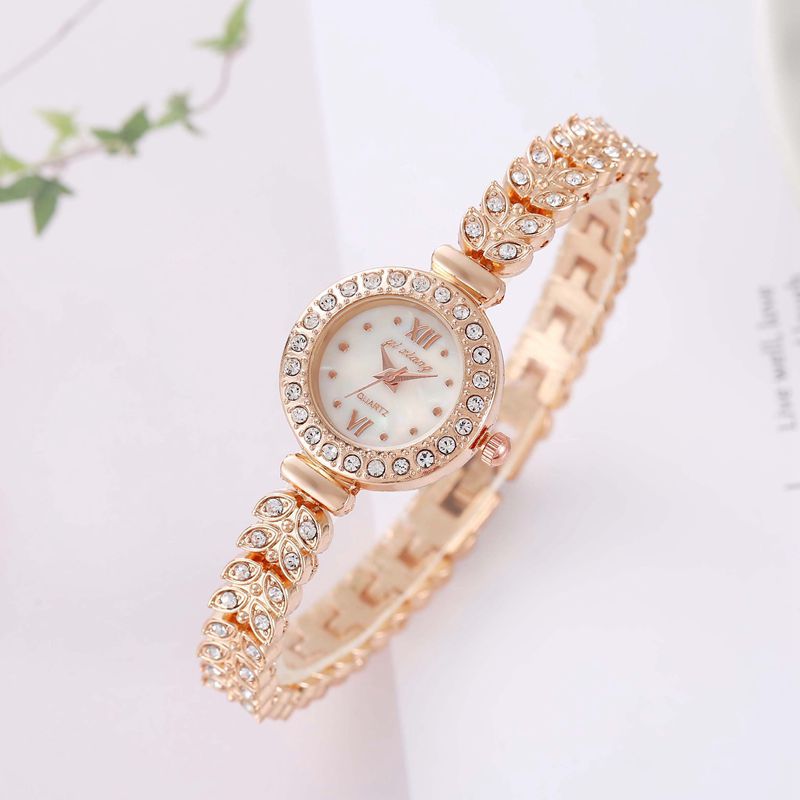 Reloj de sirena decorativo de comercio exterior, temperamento de diamantes, moda, exquisito, lujo ligero, brazalete de diamantes de imitación, reloj de cuarzo