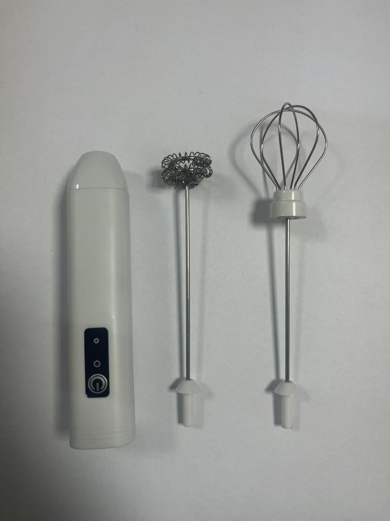 D03白色雙頭款 / 3W奶泡器電動打蛋器