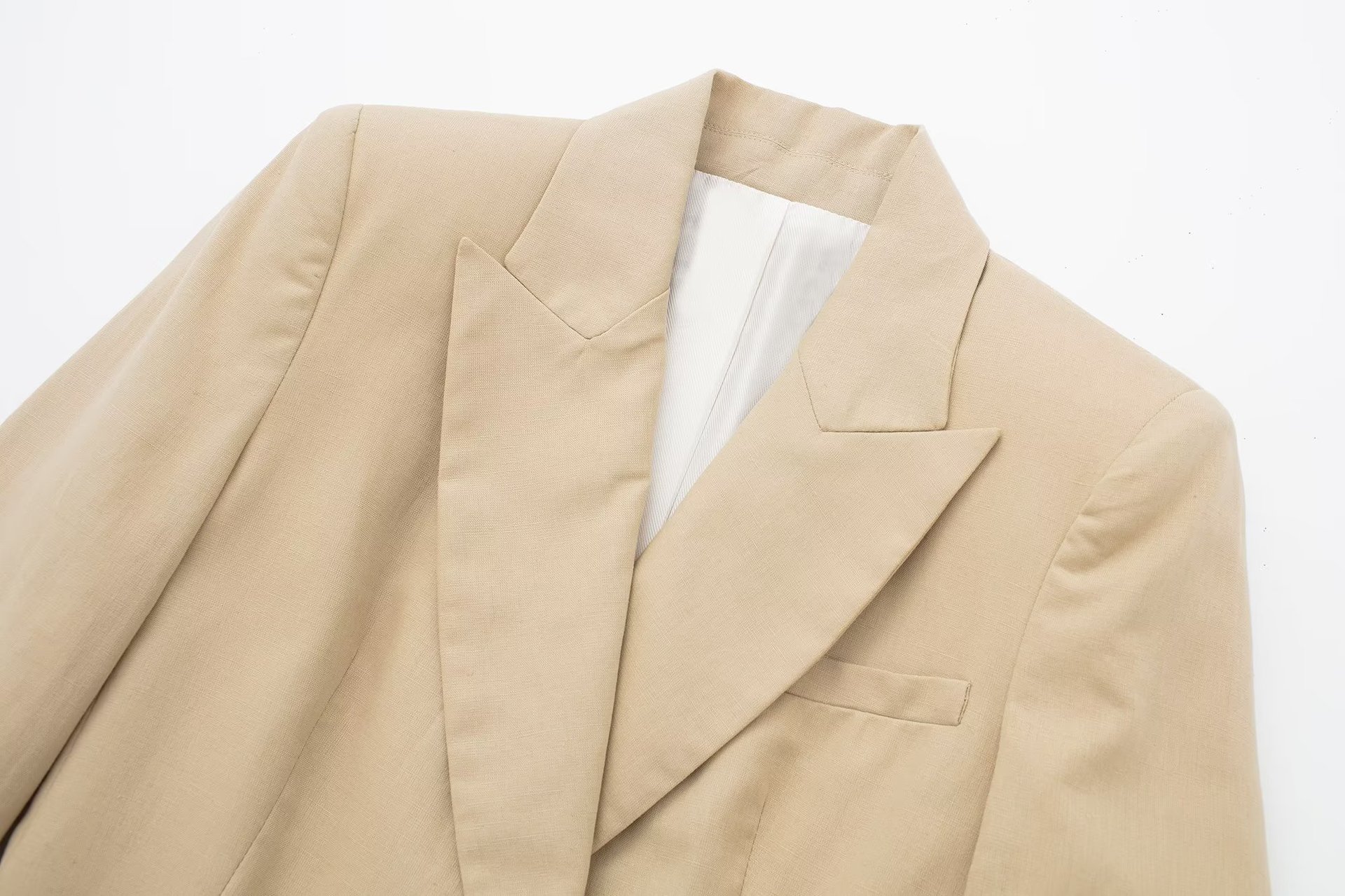 157g Weight Long Sleeve Sleeve Length Viscose fiber Fabric Type Pants Sets Sets Type 3 Pieces Set Quantity Daily Occasion Turndown Neckline Regular Fit Fit Type Solid Color Pattern Summer, Spring Season Women's Gender Business, Classic Style Style Women's Long Sleeve Blazers Business Classic Style Solid Color 91
