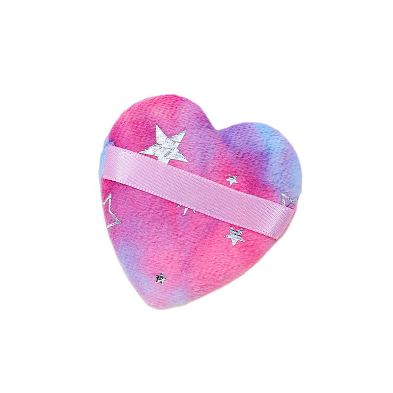 Fábrica personalizada amor en forma de corazón soplo de flocado corto no come polvo brillante cristal largo flocado diseño puede imprimir logotipo al por mayor
