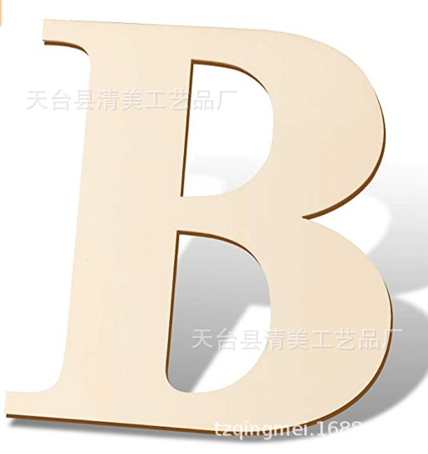 Letras inglesas de madera de 12 pulgadas 30cm de alto 26 letras inglesas letras de 3mm de espesor 1 paquete