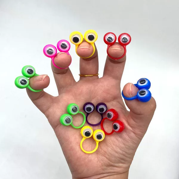 Novelty Finger Activity Eye Ring Creative Prank Toy Finger Eye Decoration Small Gift Custom Processing