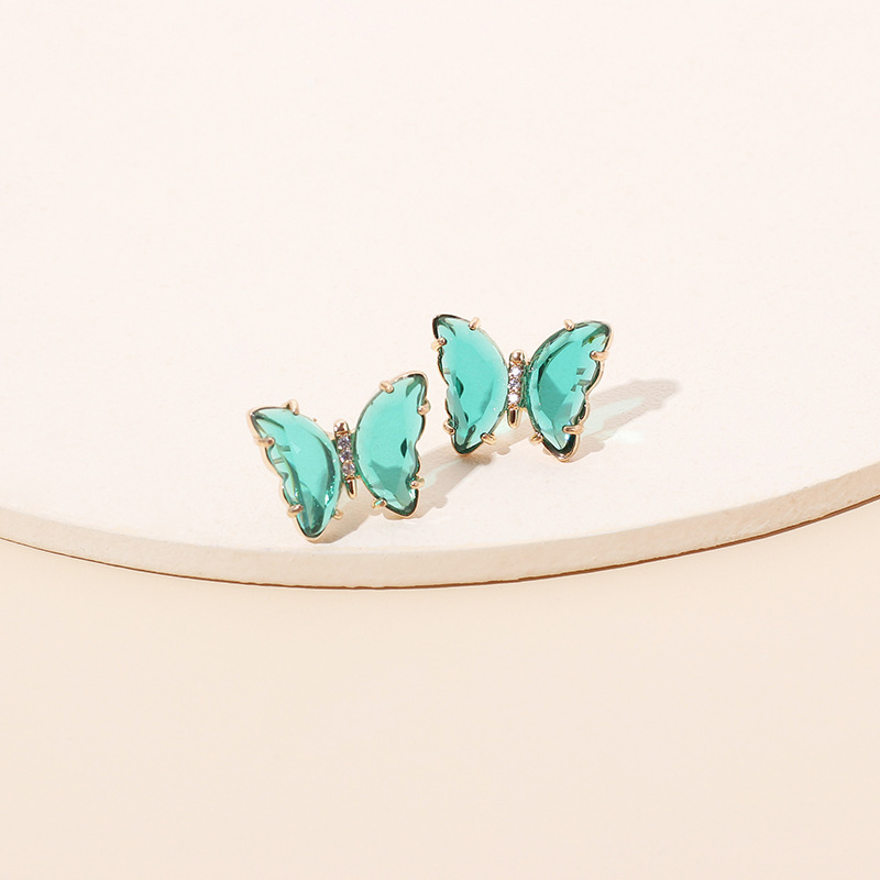 Simple butterfly resin earrings wholesale