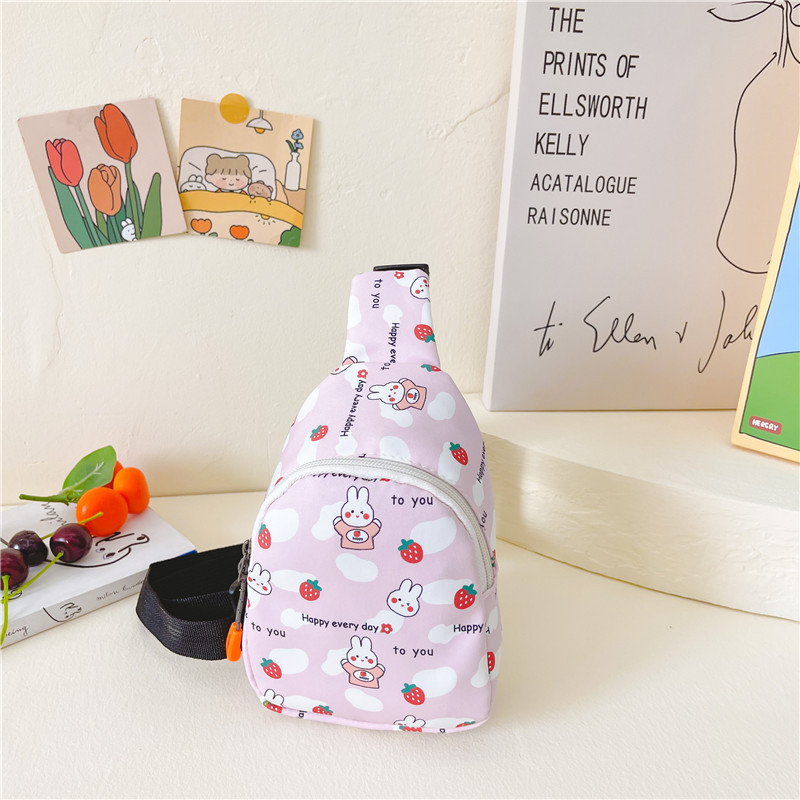 Bolso DE LOS NIÑOS lindo conejo impreso bebé monedero moda niños y niñas bolso de pecho estilo occidental bolsa de mensajero