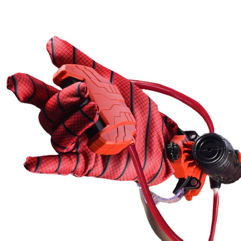 Cross Border Spider wrist launcher manual press continuous squirt gun children's wearable spider gloves splashing toy