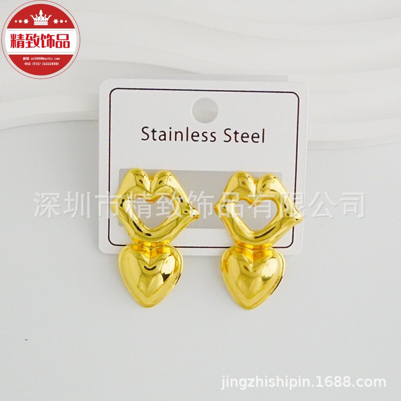 【热销爆款】欧美时尚 跨境个性新款时尚不锈钢耳环 多款轻奢潮流|undefined