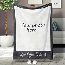Z 44660 Personalized flannel blanket ���Ի�������ë̺