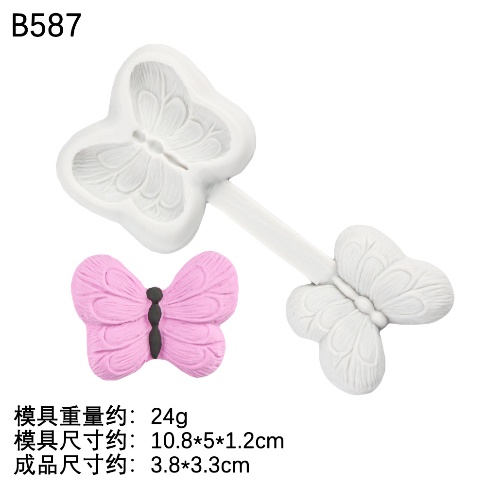 Hoja de arce crisantemo molde de silicona fondant bricolaje horneado pastel de mariposa suave arcilla decorativa molde de herramienta de cerámica blanda