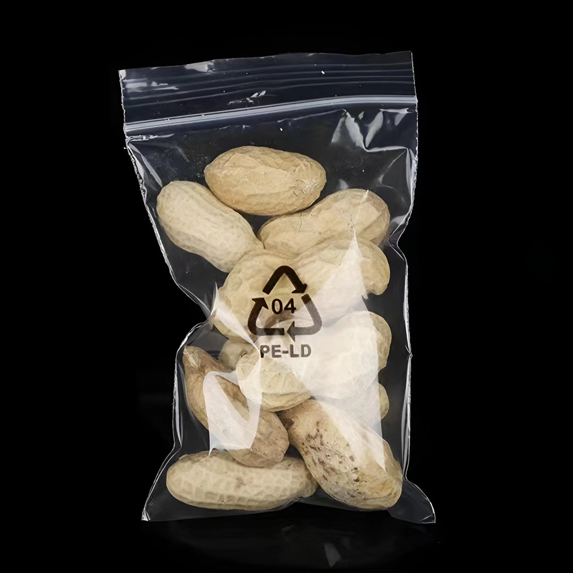 封口袋红边骨袋批发防水塑料自封袋 透明包装袋 PE封口胶袋