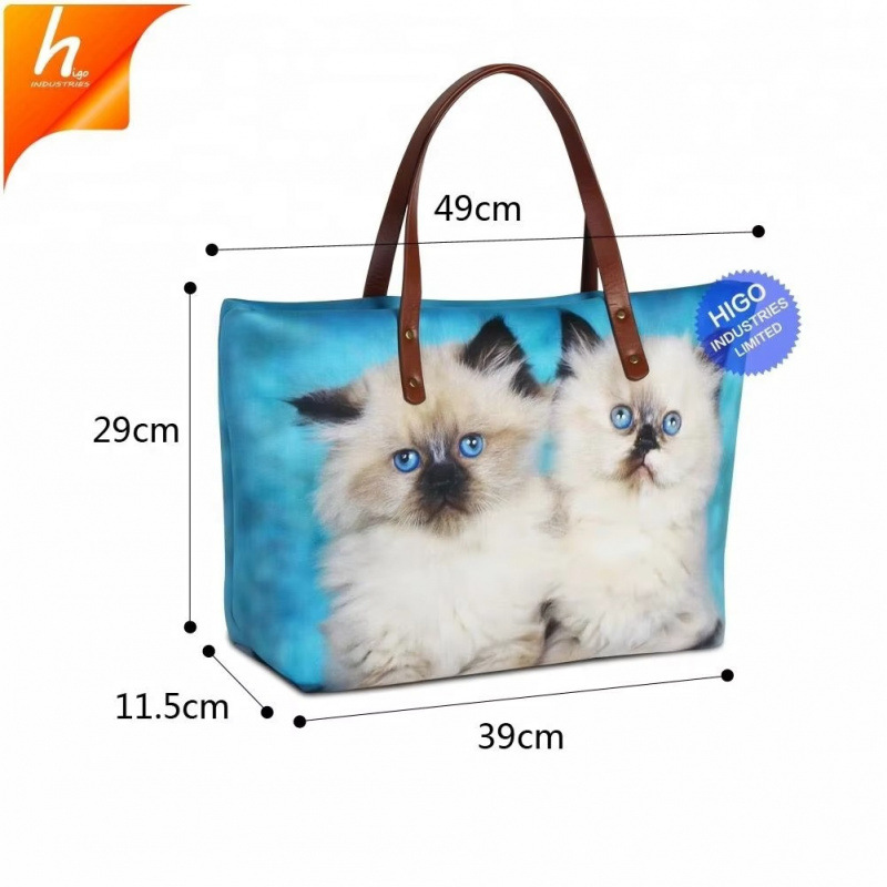 OE Women's Casual Bags Commuter Bag Pet Bag with Zipper Handbag and Suitcase Portable