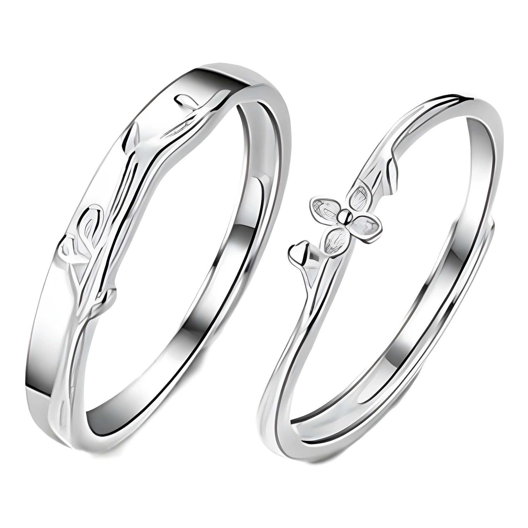 Small design ring for beloved for men and women, accessory for St. Valentine's Day, silver 925 sample, Birthday gift