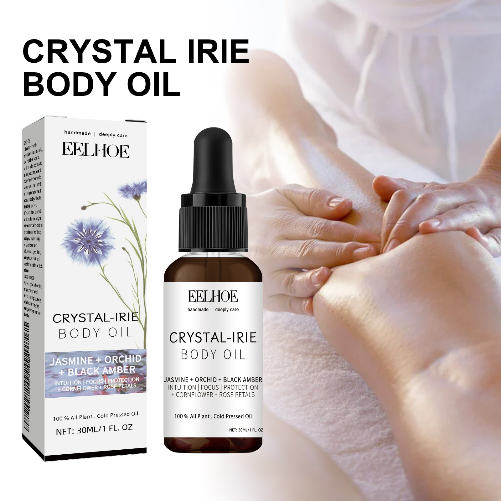 Eelhoe Full Body Light Touch Essential Oil Moisturizes Skin, Keeps It Smooth and Hydrated, and Maintains Flexibility. Light Touch Essential Oil for the Entire Body