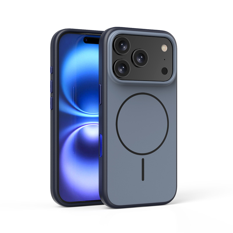 适用苹果17promax手机壳磁吸肤感磨砂iphone17相机按键保护防摔壳|undefined