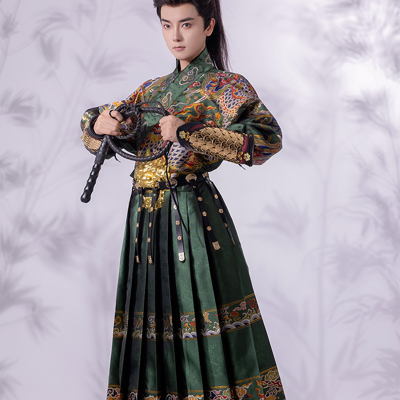 Original Ming-made Flying Fish Clothing Ming Dynasty Hanfu Men and Women's Same Embroidered Spring Knife Paste Tracing Clothes Daming Jinyiwei Clothing