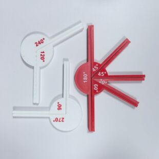 Cross-Border Popular 3D Printing Math Teaching Aids Math Teaching Aids Angle Measuring Tool