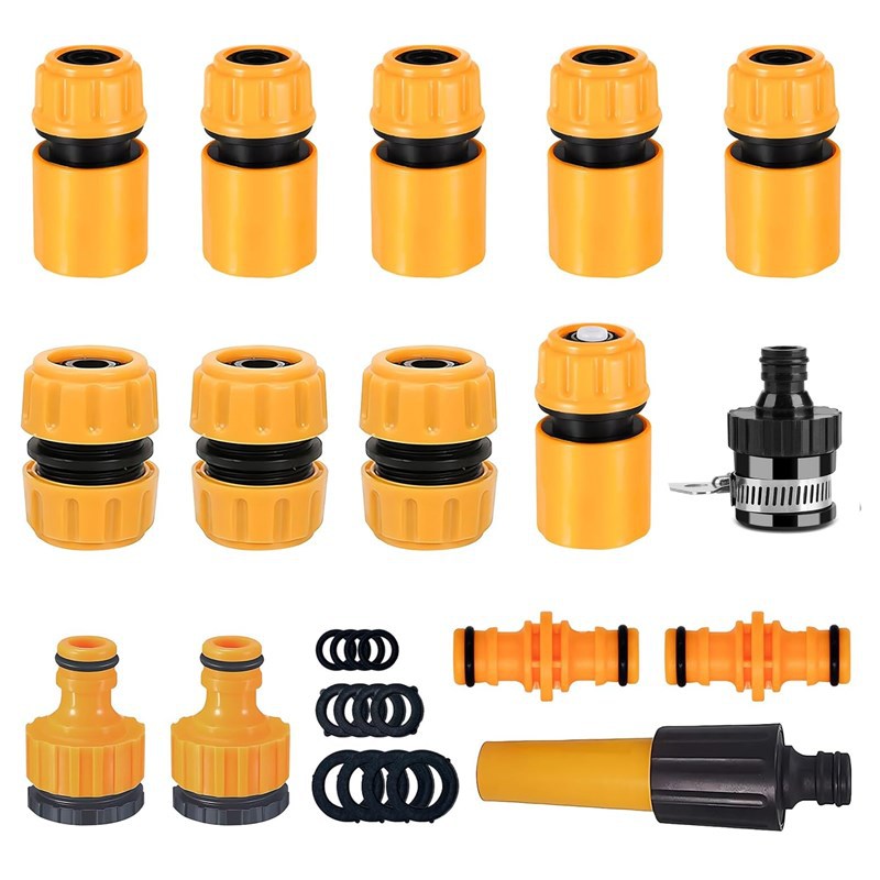 Conector de tubería de agua del jardín traje conector de manguera de jardín del hogar grifo de agua conexión rápida conector de lavado de coches recto