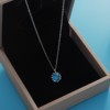 Chain stainless steel, pendant, necklace, does not fade, moonstone, Korean style, simple and elegant design, Birthday gift