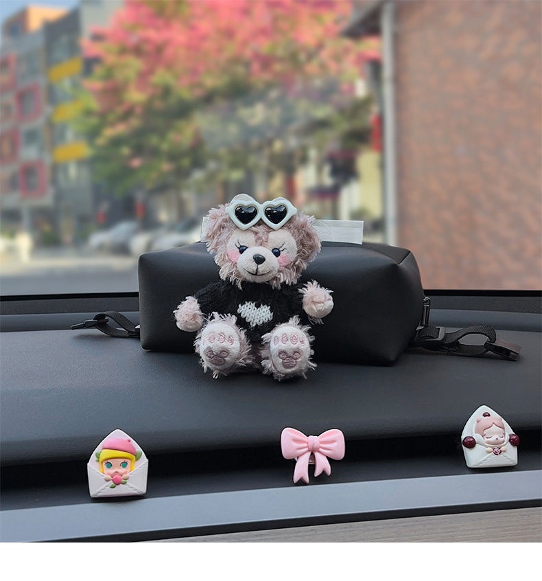 Shirley Mei car tissue box car inner hand box paper box cute car center console tissue bag high sense