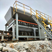 鑫龙1218型泥石分离机 泥土和石头分离设备 多级联动滚轴筛厂家