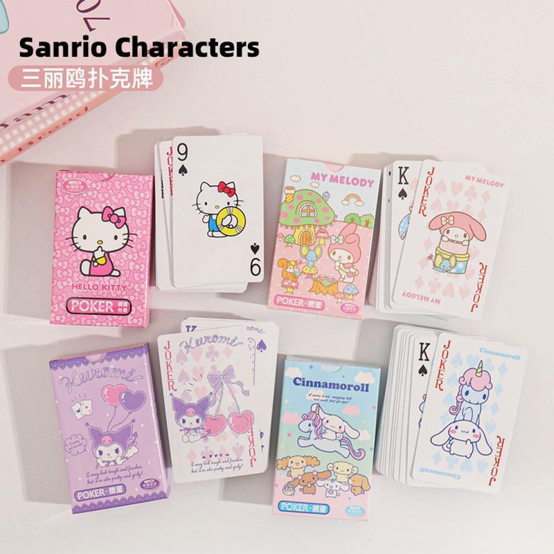 本物のサンリオかわいい漫画トランプ楽しいレジャーエンターテイメントメロディーハローキティゲームカード|undefined