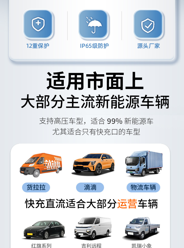 Kuaxu Dual-Port Charging Station 14KW Scan-Code Floor-Standing AC New Energy Commercial Vehicle Charging Station Customization