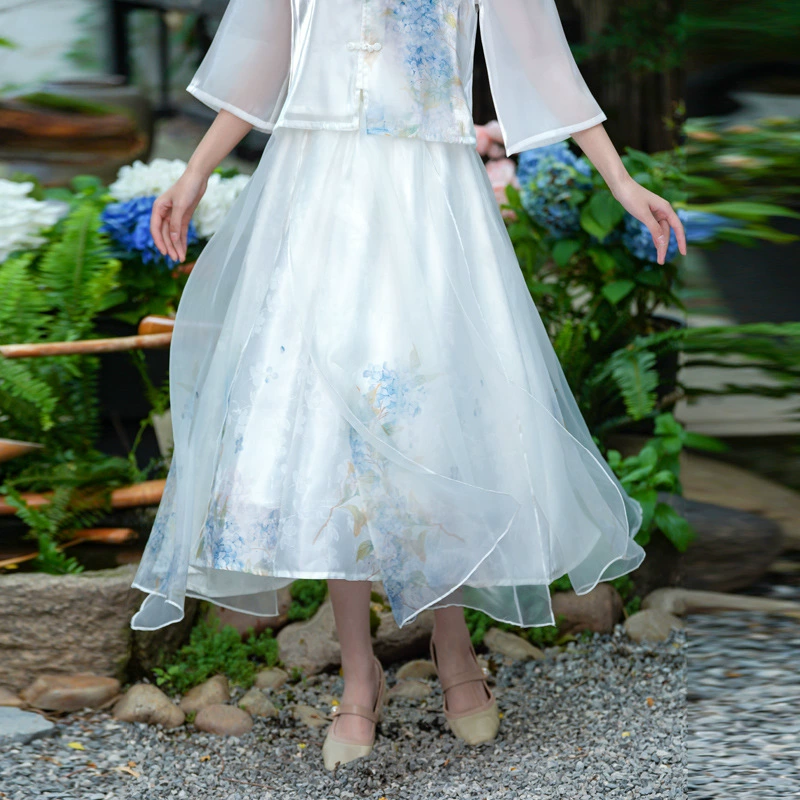 Summer Hanfu, skirt, Chinese style
