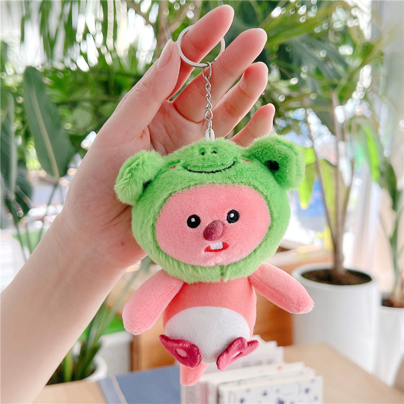 ディザトーンと同じネットレッドのビーバーのストラップ