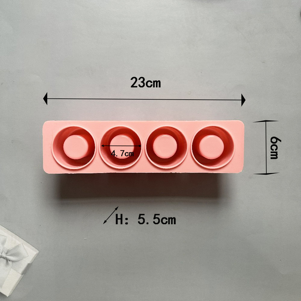 4 copas de hielo 351 molde de silicona pastel molde de pastel gelatina torta molde de pan herramientas de horneado
