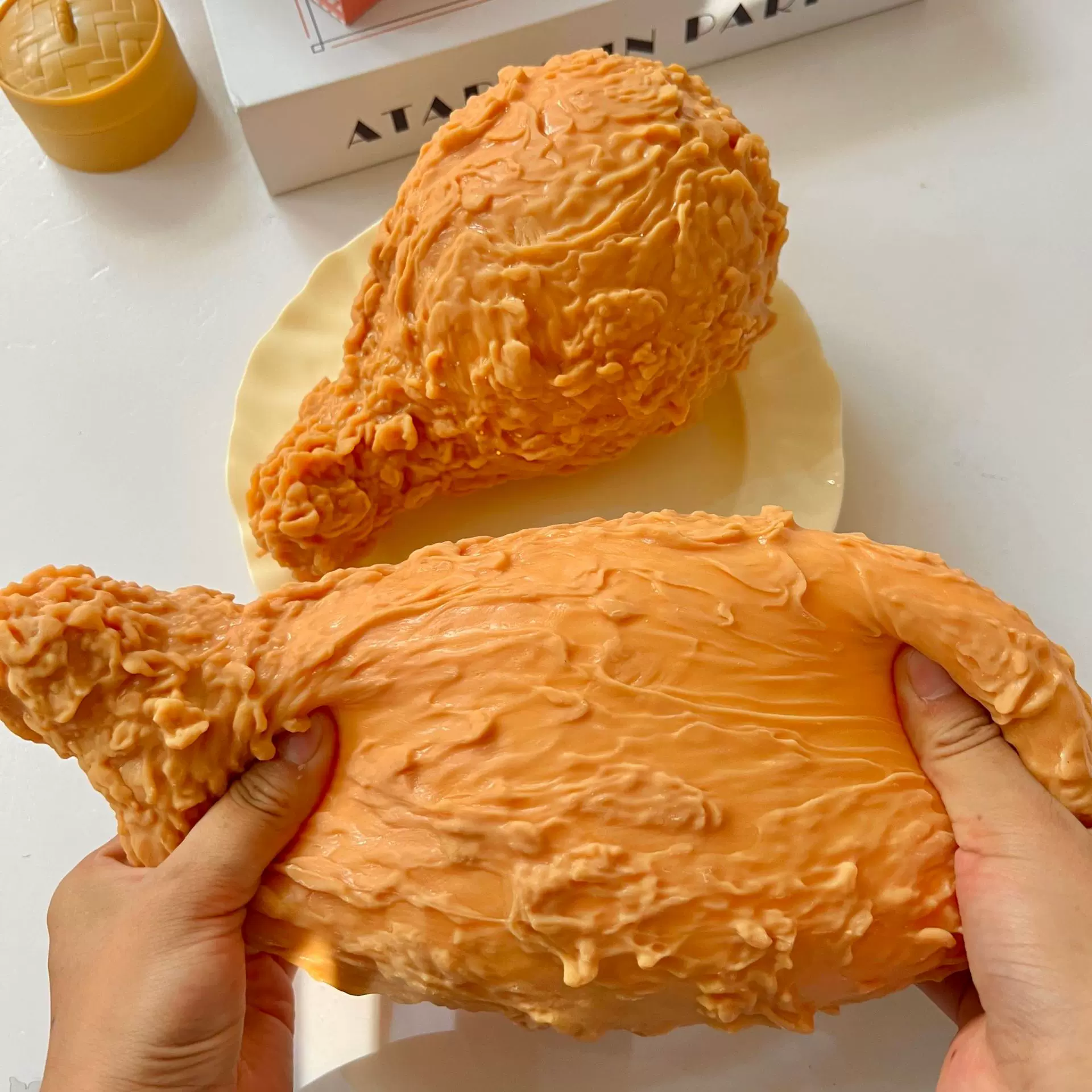 巨无霸鸡腿解压捏捏乐慢回弹发泄神器超软仿真食完减压玩具批发