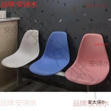 公交塑料排椅三人位商场彩色长麦贴墙座椅拼色公交车户外临时太保