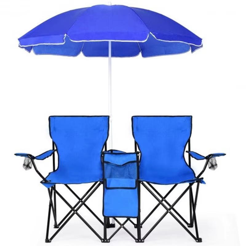 Silla plegable de playa con reposabrazos y respaldo, para camping, pesca o exteriores