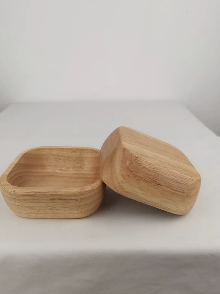 ✷◈◈◈◈✷ Wood color square salad bowl 12.5*4.5cm✷◈◈◈◈✷