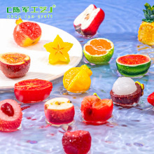 微景观创意写实半切人参果草莓水果萌粒 DIY装饰品配件迷你小摆件