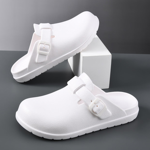 Baotou Men's Summer Eva Non-Slip and Wear-Resistant Birkenstock Shoes, High-Bottom Outer Wear, Breathable and Non-Stinky Camping Style Sandals