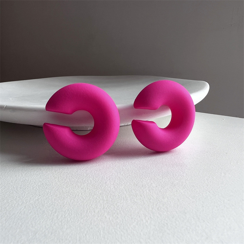 8g Weight Ear Cuffs Classification 1 Piece Quantity Holiday, Daily Occasion Acrylic Material C Shape Pattern Unisex Gender Plating Design Sweet Style 1 Piece Sweet C Shape Plating Arylic Ear Cuffs 14