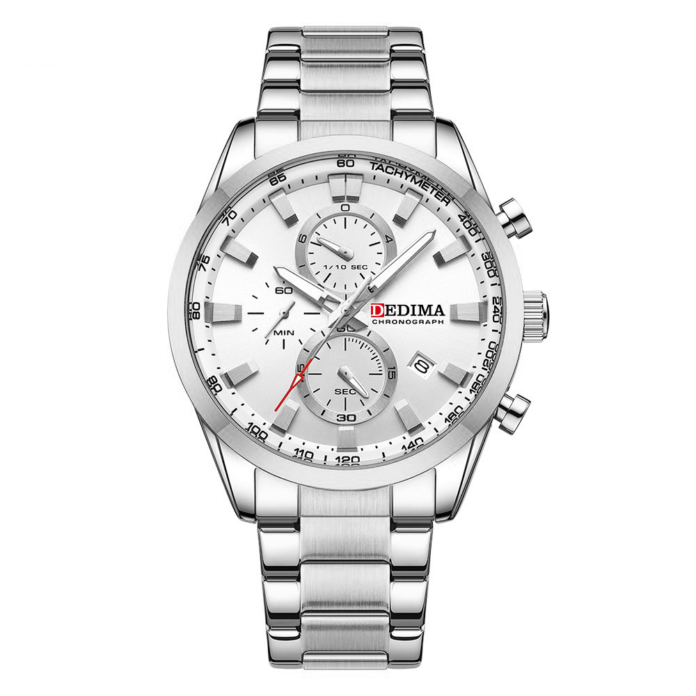 Silver with white surface