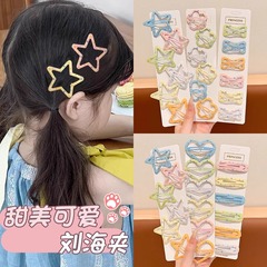 韓国風クリームオイルドリップスイート子供用ヘアピンガールスタービークルヘアピン前髪ヘアピン女性用