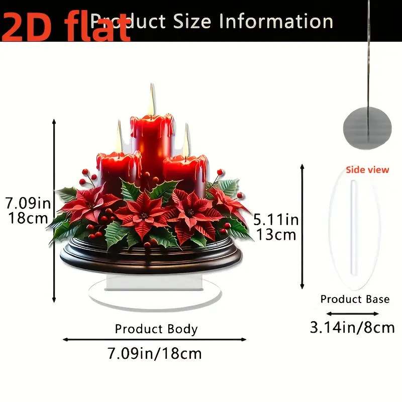 Explosiones transfronterizas acrílicas de Navidad chimenea de Navidad regalos de medias colgantes de Navidad muñeco de nieve ciervo adornos de decoración image 6