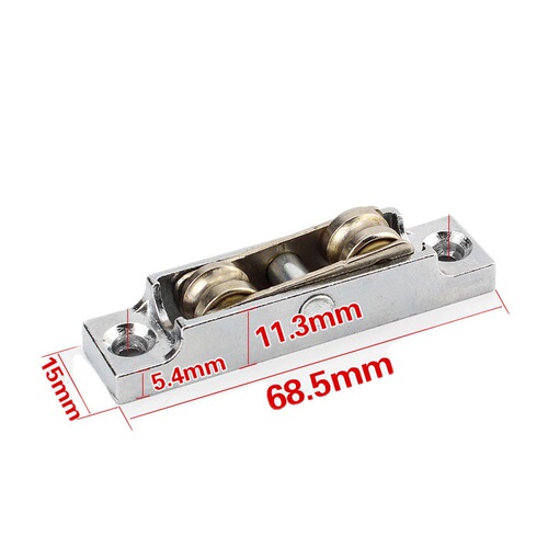 4 plastic steel double groove wheels, plastic steel window pulleys, door and window groove wheels, sliding window glass door, adjustable double rollers 80/88