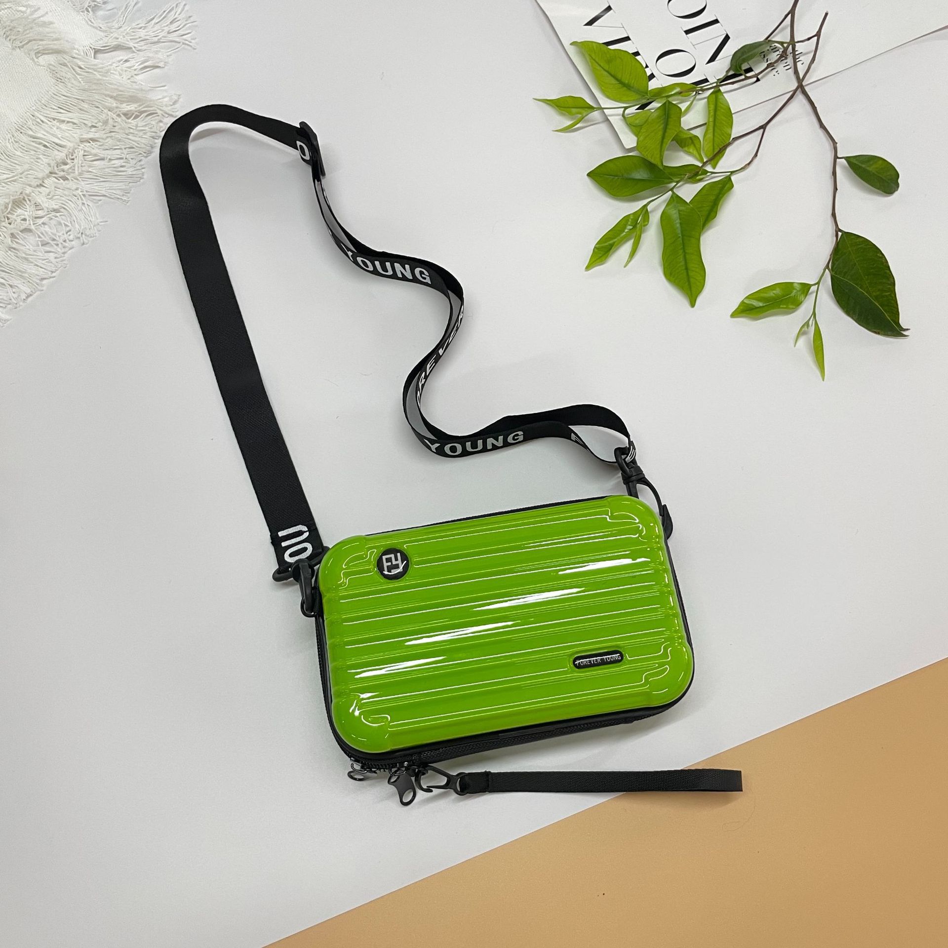 PC duro Shell bolsa de cosméticos fijo LOGO hombro mensajero bolsa de viaje conveniente bolsa de lavado bolsa de almacenamiento de equipaje