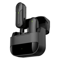 Wireless lapel microphone for live streaming and recording, with reverb, karaoke, large capacity, long battery life, noise reduction, and dual-use capability.