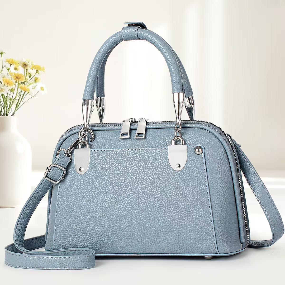 Bolso de lujo ligero para mujer 2025 nuevo bolso a cuadros de un solo hombro bolso de viaje de gran capacidad bolso de mano