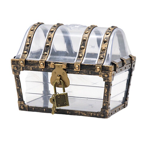 Amazon Hot Selling Pirate Treasure Hunting Box Children's Treasure Box Retro Plastic Large Treasure Box Toy Manufacturer