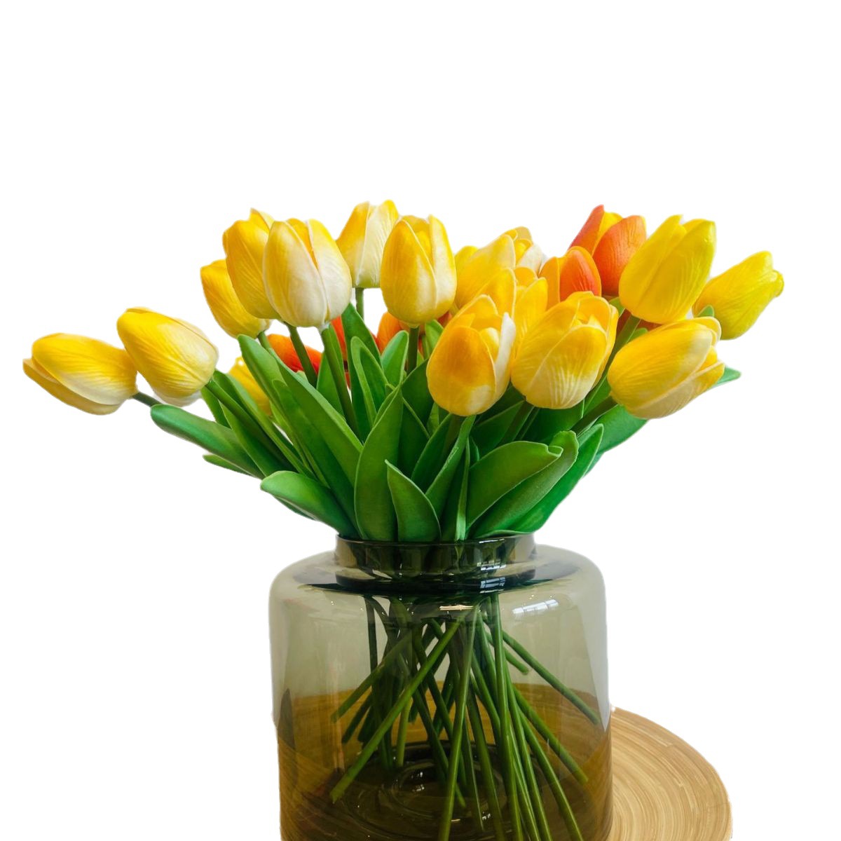 Meihe marca tulipán hogar flor artificial decoración sensación decoración al por mayor flor falsa hidratante salón decoración Nordic pu